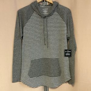 Long sleeved light weight hooded tee